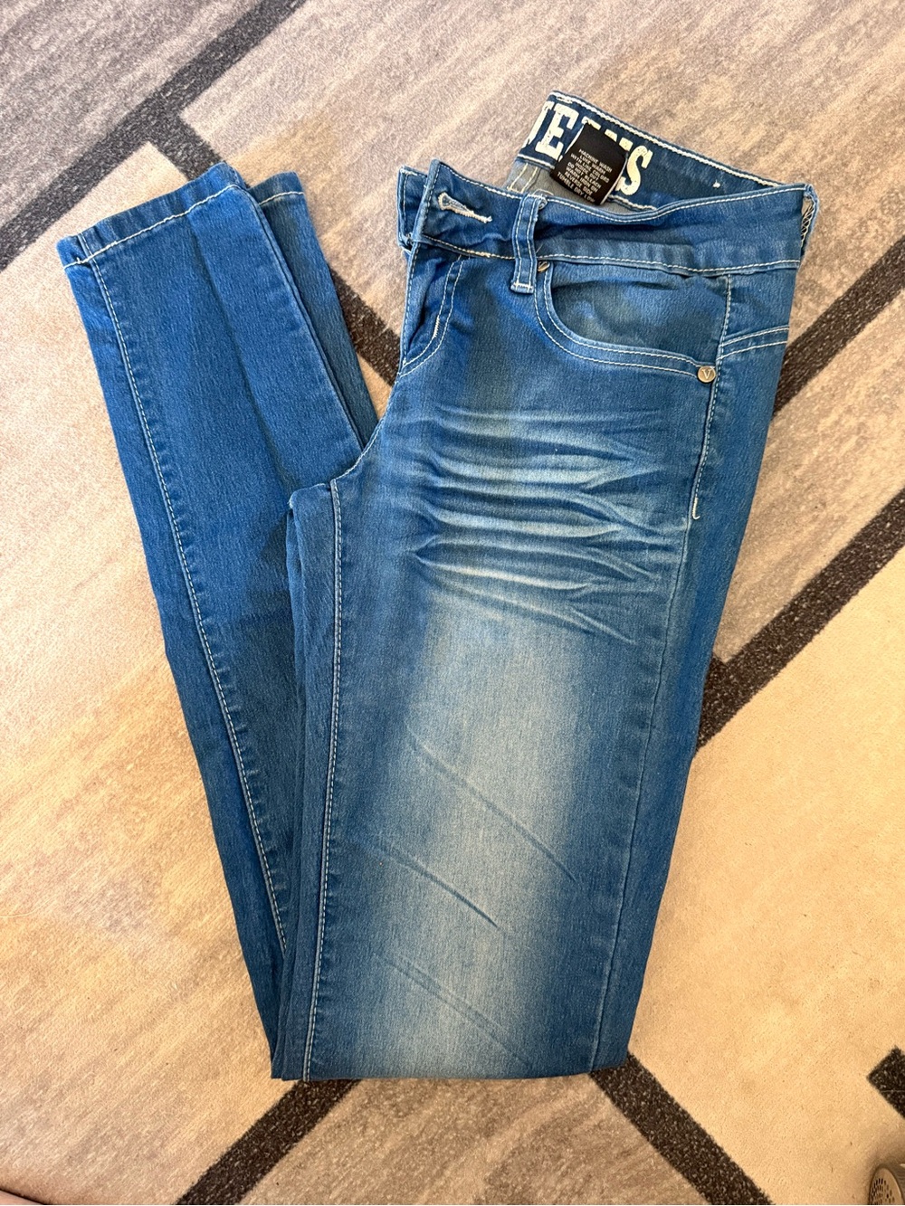VIP Denim Mid-Blue Skinny Jeans